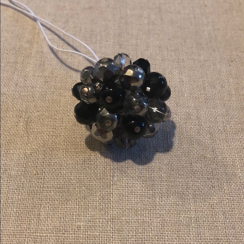 Stella & Dot Sofia Cluster Ring - Black - image 1